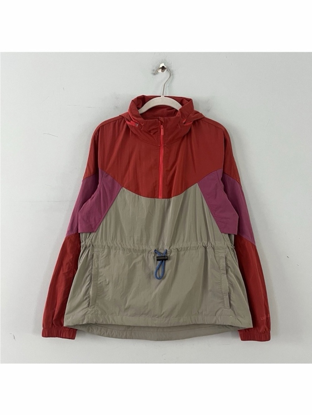 Lululemon Evergreen Anorak Pink Punch Pink Lychee Raw Linen Windbreaker - Picture 3 of 6